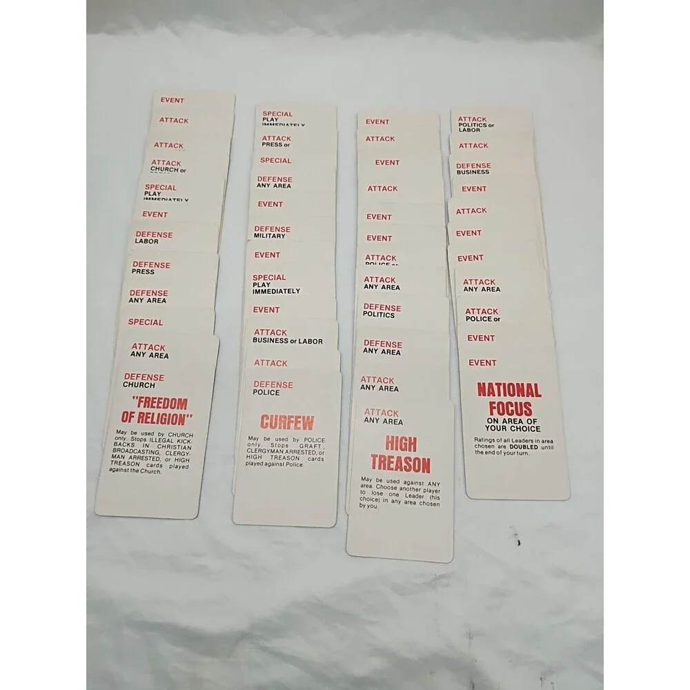 Vintage Power Play A Task Force Card Game Complete